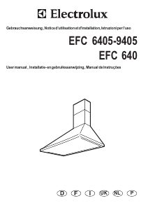 Mode d’emploi Electrolux EFC6405 Hotte aspirante