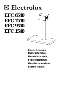 Kullanım kılavuzu Electrolux EFC7540 Davlumbaz
