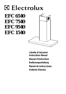 Mode d’emploi Electrolux EFC7540 Hotte aspirante