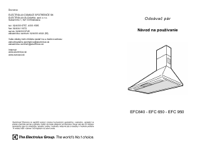 Návod Electrolux EFC9405 Digestor