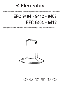Manual Electrolux EFC9408 Cooker Hood