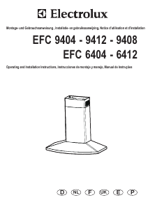 Manual de uso Electrolux EFC9408 Campana extractora