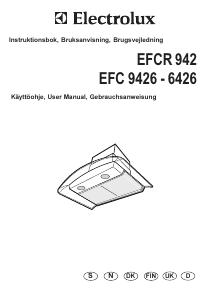 Bruksanvisning Electrolux EFC9426 Köksfläkt