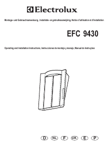 Mode d’emploi Electrolux EFC9430 Hotte aspirante