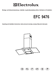 Bedienungsanleitung Electrolux EFC9476 Dunstabzugshaube