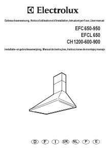 Manual Electrolux EFCL650 Cooker Hood