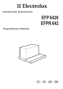 Käyttöohje Electrolux EFP6426X Liesituuletin