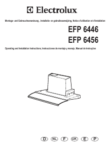 Manual Electrolux EFP6456 Cooker Hood