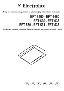 Manual de uso Electrolux EFT530 Campana extractora