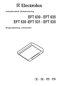 Bruksanvisning Electrolux EFT530 Kjøkkenvifte