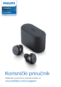 Priručnik Philips TAT8506WT Slušalica