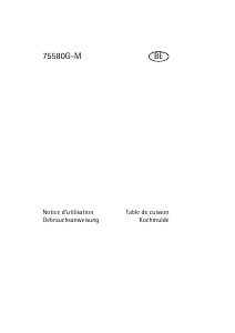 Bedienungsanleitung Electrolux 75580G Kochfeld