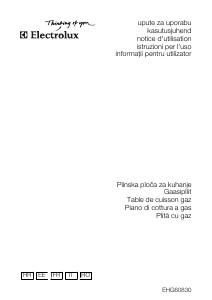 Manual Electrolux EHG60830 Plită