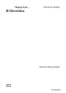 Instrukcja Electrolux EHG60830 Płyta do zabudowy