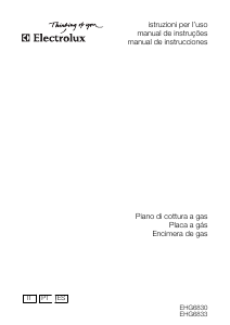 Manual Electrolux EHG6830 Placa
