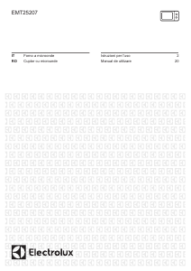 Manuale Electrolux EMT25207 Microonde
