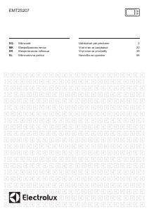 Priročnik Electrolux EMT25207 Mikrovalovna pečica