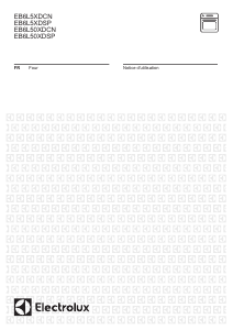 Mode d’emploi Electrolux EB6L5XDSP Four