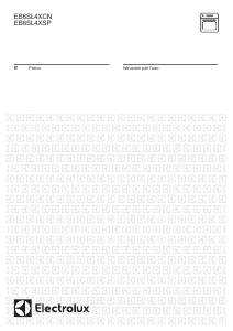 Manuale Electrolux EB6SL4XSP Forno