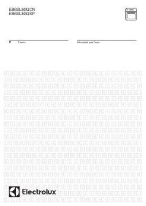 Manuale Electrolux EB6SL80QSP Forno