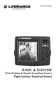 Manual Lowrance X102C Fishfinder