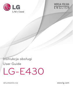 Manual LG E430 Optimus L3 II Mobile Phone
