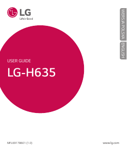 Manual LG H635 G4 Stylus Mobile Phone