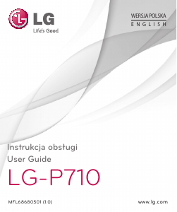Handleiding LG P710 Optimus L7 II Mobiele telefoon