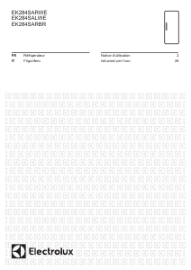 Mode d’emploi Electrolux EK284SARWE Réfrigérateur