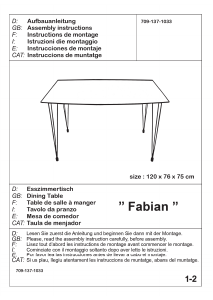 Εγχειρίδιο JYSK Fabian Τραπέζι τραπεζαρίας