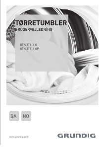 Brugsanvisning Grundig GTN 37114 GP Tørretumbler