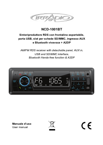 Handleiding Irradio NCD-1001BT Autoradio