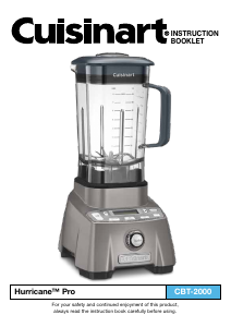 Handleiding Cuisinart CBT-2000P1 Blender