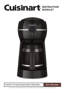 Manual Cuisinart DCC-1500 Coffee Machine