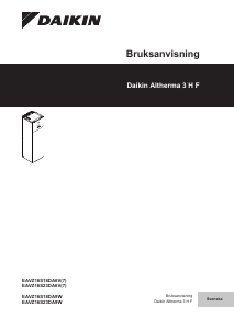 Bruksanvisning Daikin EAVZ16S23DA9W Värmepump