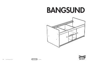 Manual IKEA BANGSUND Estrutura de cama