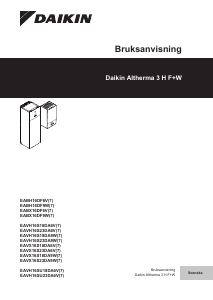 Bruksanvisning Daikin EABX16DA6V Värmepump
