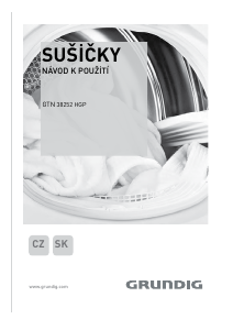 Návod Grundig GTN 38252 HGP Sušička