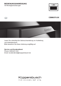 Bedienungsanleitung Küppersbusch CBM6570.0X2 Mikrowelle