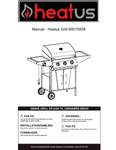 Brugsanvisning Heatus 80015558 Grill