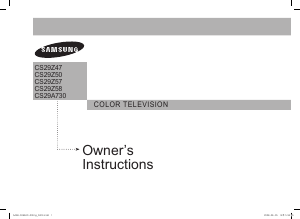 Handleiding Samsung CS-29Z57HF Televisie