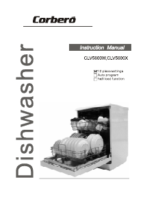Manual Corberó CLV 5600 W Dishwasher