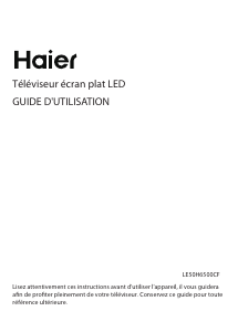 Mode d’emploi Haier LE32B700C Téléviseur LED