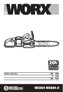 Manual Worx WG384.9 Chainsaw