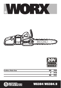 Manual Worx WG384 Chainsaw