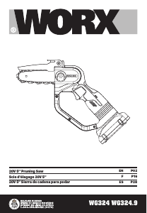 Manual Worx WG324 Chainsaw