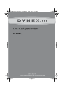 Handleiding Dynex DX-PS06CC Papiervernietiger