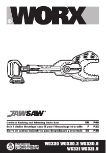 Manual de uso Worx WG320 Sierra de cadena