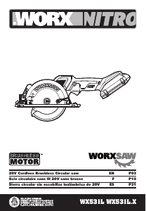Manual de uso Worx WX531L.9 Sierra circular