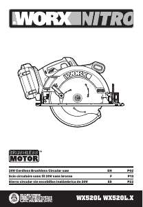 Mode d’emploi Worx WX520L.9 Scie circulaire